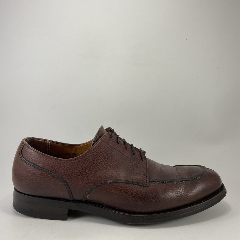 Peal & Co. Vintage Apron Toe Derby Dress Shoes Mens Size 10.5 D Brown, 9.5 UK